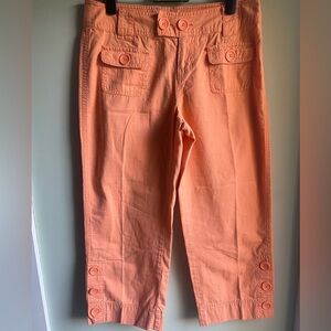 Duck Head Orange Cotton Capris